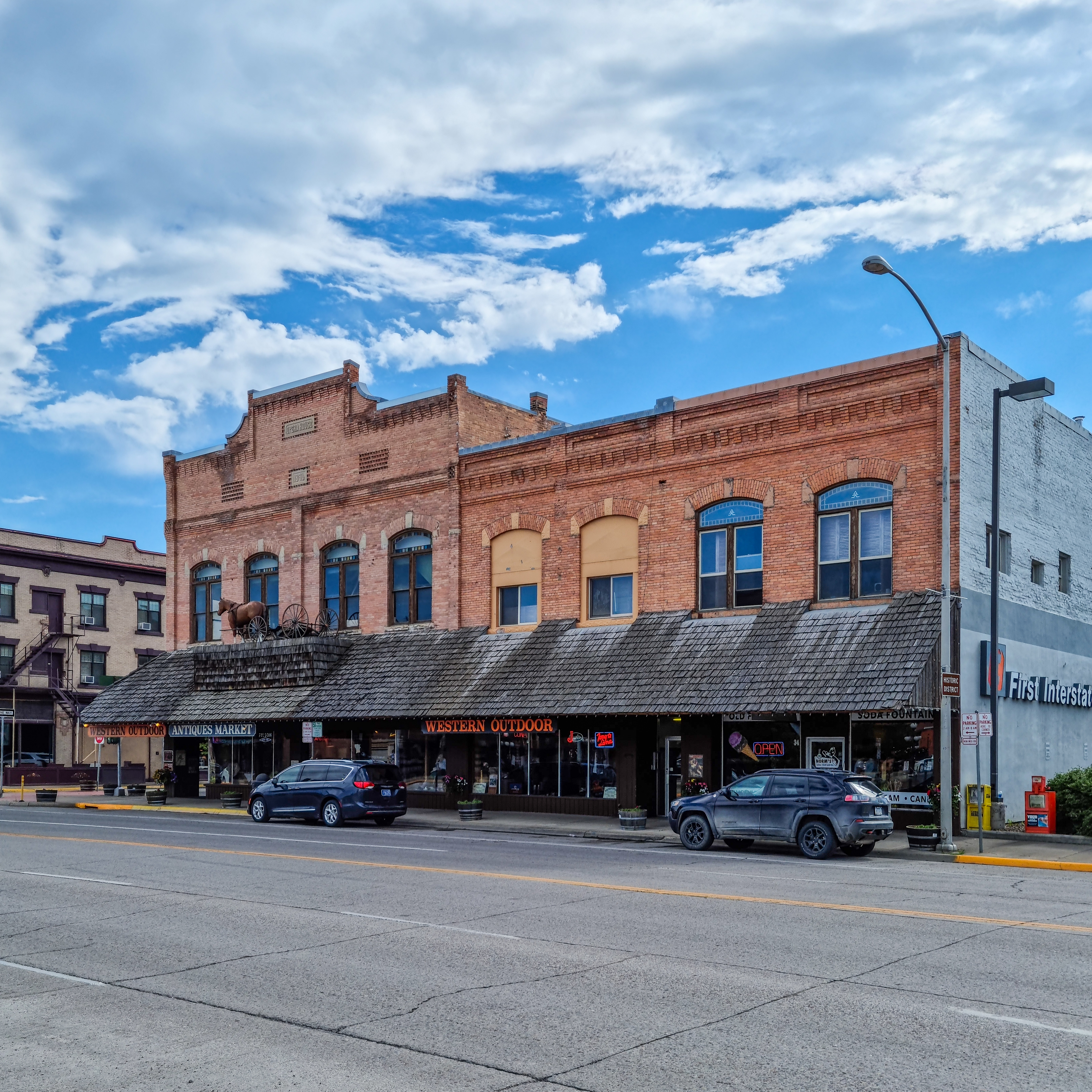 South Main Street storefronts, Kalispell · 2022